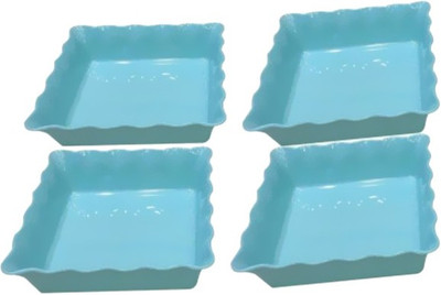

Blue Birds green melamine bowl set of 4 Melamine Bowl Set(Green)