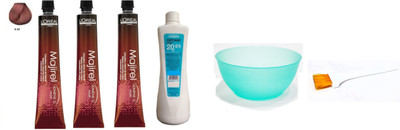 

L'Oreal Paris Majirel Tube No* 5.52 with Developer 20 Vol. 6% Hair Color(Set of 6)