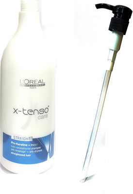 

L'Oreal Paris Set of 2 (x-tenso Care Straight Shampoo+Dispensing Pump) 1500ml(Set of 2)