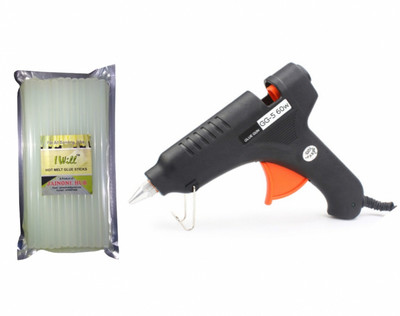 

iwill transparent 11 MM Hot Melt Glue Sticks With 60W Gun For Decoration And Craft - 25 ml