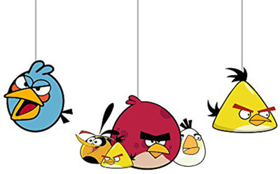 

PARTY PROPZ Multicolor ANGRYBIRD BIRTHDAY DECORATION/ CEILING HANGING SET OF 3/ANGRYBIRD PARTY SUPPLIES - 3 g
