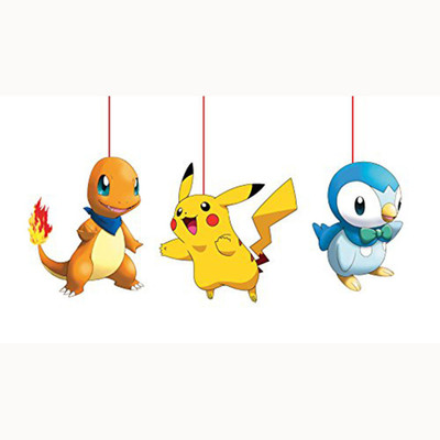 

PARTY PROPZ Multicolor POKEMON BIRTHDAY DECORATION/CEILING HANGING SET OF 3/POKEMON PARTY SUPPLIES - 3 g