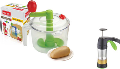 

Nestwell AATA MAKER WITH MAGIC PRESS COMBO Plastic Detachable Dough Maker(Multicolor)