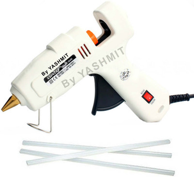 

Yashmit Xunlei Professional Dual 60 and 100 watt with 4 Sticks Hot Melt Standard Temperature Corded Glue Gun(11 mm)