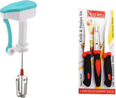 

Nestwell POWER FREE BLENDER WITH KNIFE & PEELER COMBO Hand Muller Grinder