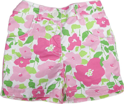 612 League Short For Girls Casual Printed Cotton(White, Pack of 1