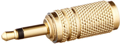 

Monoprice 107158 3.5mm Mono Plug to 3.5mm Stereo Jack , Adapter(Gold)