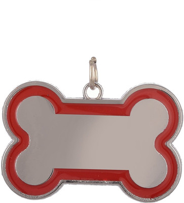 

SRI Plain Dog Collar Charm(Red, Bone)
