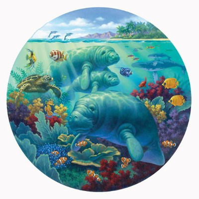

SunsOut Manatee Beach Round(500 Pieces)