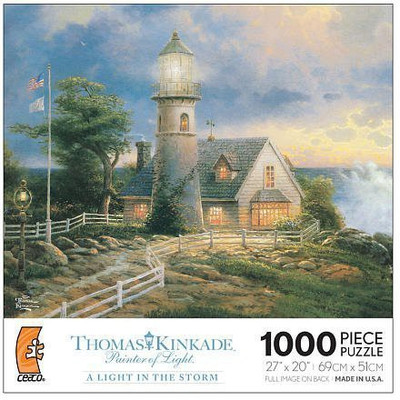 

Ceaco Thomas Kinkade Painter Of Light A Light In The Storm Jigsaw Puzzle(1000 Pieces)
