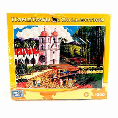 

Mega Puzzles Hometown Collection Santa Barbara Mission Puzzle(1000 Pieces)