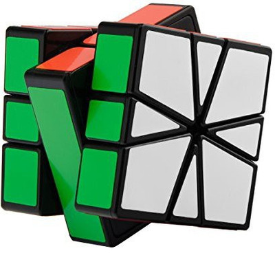 

D-Fantix Sq- Non-Cubic Speed Cube Square- Cube Shapes Puzzles Black With Cube Stand(1 Pieces)