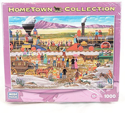 

Mega Puzzles Hometown Collection Driving The Gold Spike(1000 Pieces)