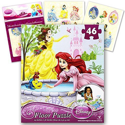

Disney Princess Giant Floor Puzzle For Kids (3 Foot Puzzle, - Bonus Sticker)(46 Pieces)