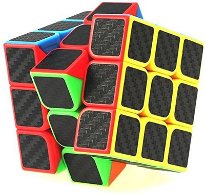 

Funs ® 3X3X3 Cube Smooth Speed Twist Puzzle Toy With Carbon Fiber Stickered(1 Pieces)