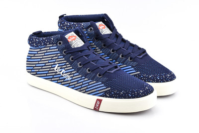 

Lee Cooper Canvas Mid Ankle Sneakers For Men(Navy, Navy/blue