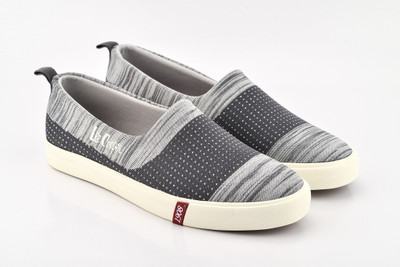 

Lee Cooper Canvas Loafers For Men(Grey, Lt.grey/dk.gre