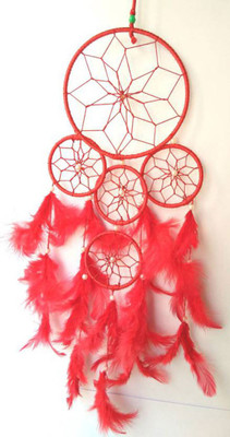 

Atharv Enterprises Dream Catcher Decorative Showpiece - 20 cm(Wool, Multicolor)