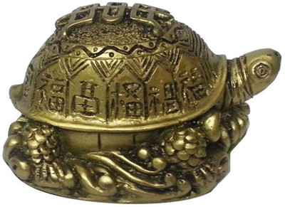 

Atharv Enterprises Three Lucky Decorative Showpiece - 5 cm(Iron, Gold)