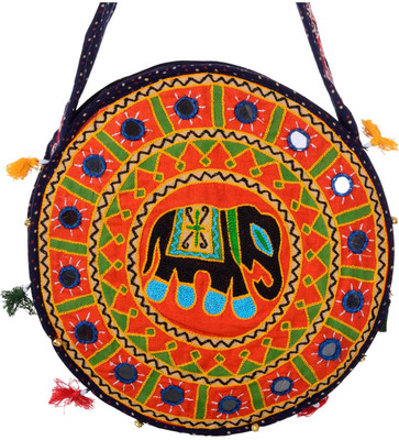 

Paradox Women Casual Blue Cotton Sling Bag