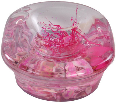 

24x7 Premium Soap Case, Acrylic ,OIL FILLED ~ FLOATING FLOWERS AND SHELLS, Pink Size 5.5x4x1.5 inches (14cm x 10cm x 3.8cm)(Pink)
