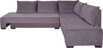 

Furniture Mind Eva Fabric 6 Seater Sofa(Finish Color - Lighr Brown)