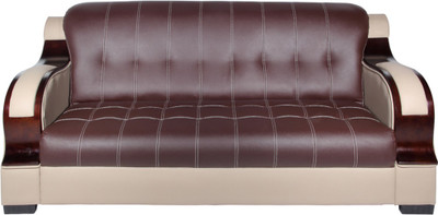 

Furniture Mind Bella Leatherette 3 Seater Sofa(Finish Color - Beige Brown)