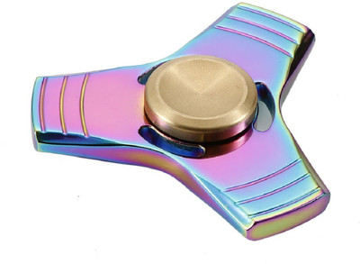 

Montez Shinning Rainbow Metal Trout Fidget Spinner Toy(Multicolor)