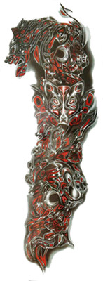 

Savii Full Arm Hand Wrist Tattoo(3D Tattoo)