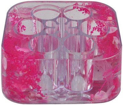 

24x7 Premium Acrylic Cosmetics Holder For Ladies,Pink(10cm x 10cm x 5cm) Stand for Lipsticks, Eye Liners Etc Vanity Box(Pink)