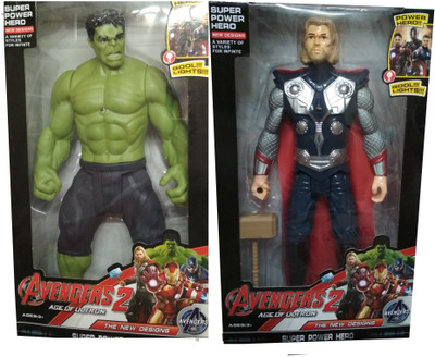 

HALO NATION Avenger Action Figure Thor + Hulk(Multicolor)