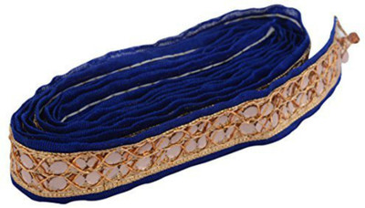 GOELX AM Fabric Fashion Zari Blue Lace for dress/sarees/blouses,suits,caps/bags/decorations/ borders, crafts, any many more. Pack of 2 meters available at flipkart for Rs.249