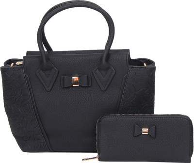 

The Ethnic Wears Textured Shoulder Bag(Black, 14 inch)