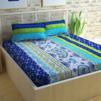 Story@Home Cotton Floral Double Bedsheet
