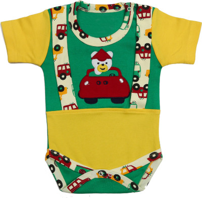 KABOOS Baby Boys & Baby Girls Green Bodysuit