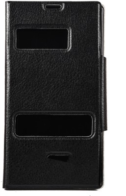 Mystry Box Flip Cover for Sony Xperia Z L36H(Black, Pack of: 1)
