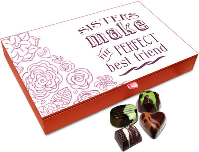 

Chocholik Raksha-bandhan Gift Box - Sister Make The Perfect Chocolate Box For Brother / Sister - 12pc Truffles(144 g)