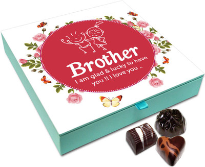 

Chocholik Rakshabandan Gift Box - Chocolaty Chocolates For Brother / Sister - 9pc Truffles(108)