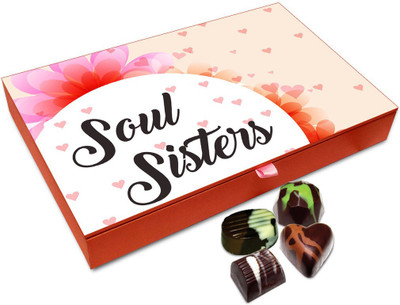 

Chocholik Raksha-bandhan Gift Box - Soul Sister Chocolate Box For Brother / Sister - 12pc Truffles(144 g)