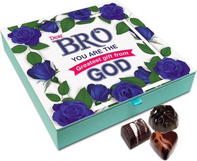 

Chocholik Raksha-bandhan Gift Box - Desirable Yummy Chocolates Box For Brother / Sister - 9pc Truffles(108)