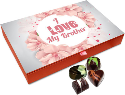 

Chocholik Rakshabandan Gift Box - I Love My Caring Brother Chocolate Box For Brother / Sister - 12pc Truffles(144 g)