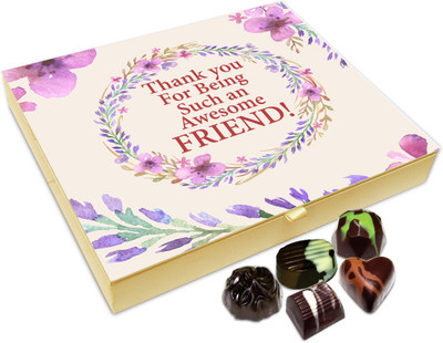 

Chocholik Friendship Gift - Thank You For Being An Awesome Friend Chocolate Box For Friends - 20 Pc Truffles(240 g)