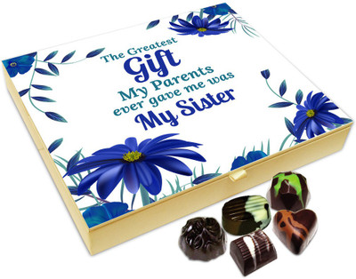 

Chocholik Rakhi Gift Box - Sister Is My Greatest Gift Chocolate Box For Brother / Sister - 20pc Truffles(240 g)