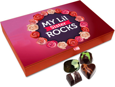 

Chocholik Raksha Bandhan Gift Box - Out of this world Chocolates For Brother / Sister - 12pc Truffles(144 g)