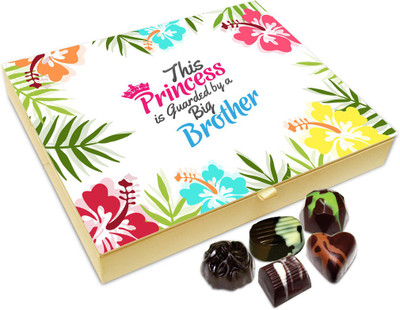 

Chocholik Rakhi Gift Box - Princess Big Brother Chocolate Box For Brother / Sister - 20pc Truffles(240 g)