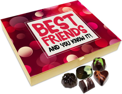 

Chocholik Friendship Gift - Best Friends And You Know It Chocolate Box For Friends - 20 Pc Truffles(240 g)