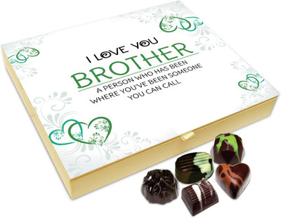 

Chocholik Raksha-bandhan Gift Box - Most Loving Brother Chocolate Box For Brother / Sister - 20pc Truffles(240 g)