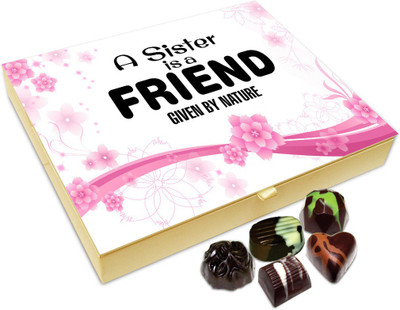 

Chocholik Rakshabandan Gift Box - A Sister Is A Friend Given By Nature Chcoolate Box For Brother / Sister - 20pc Truffles(240 g)