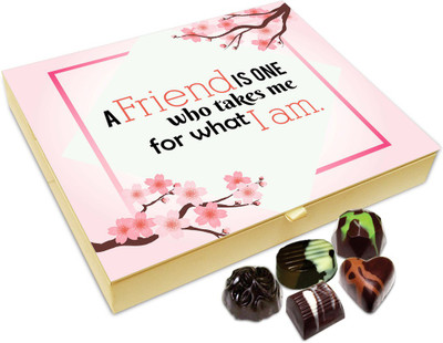 

Chocholik Friendship Gift - A Friends Like You The Way You Are Chocolate Box For Friends - 20 Pc Truffles(240 g)
