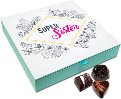 

Chocholik Raksha-bandhan Gift- Love Divine Chocolate Box For Brother / Sister - 9pc Truffles(108)